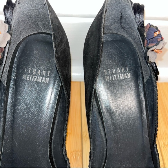 Stuart Weitzman Elegant Black Suede,Women's Heels Pumps , Size 10M, - Picture 2 of 10